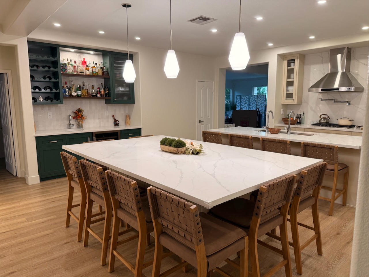 Recessed lighting installation and LED retrofit by JMT Electrical in Murrieta
